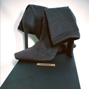 YEEZY SEASON 6 STRETCH CANVAS BOOT 110MM GRAPHITE
